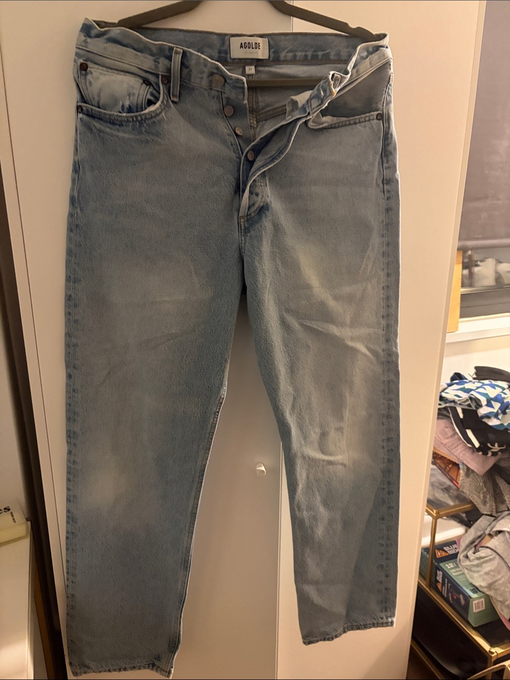 Agolde Light Wash Relaxed Men's Jeans